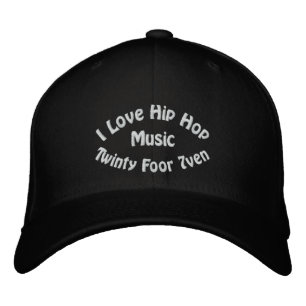 I Love Hip Hop Music Embroidered Hat