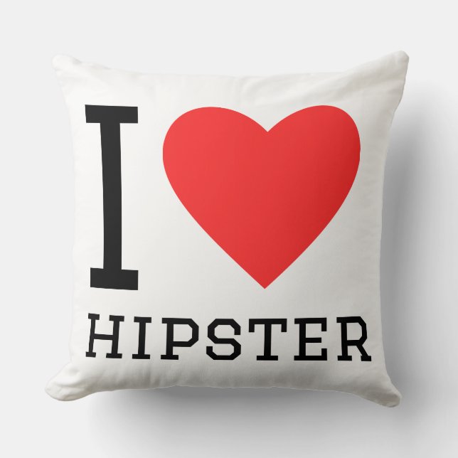I love hipster cushion (Front)