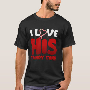 I Love His Candy Cane I Like Her Candies Matching  T-Shirt