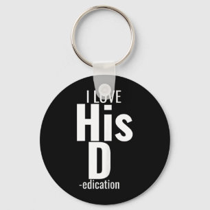 I Love His D- Love Her P- Funny Matching Couples Key Ring