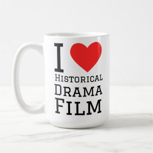 I love historical drama film coffee mug