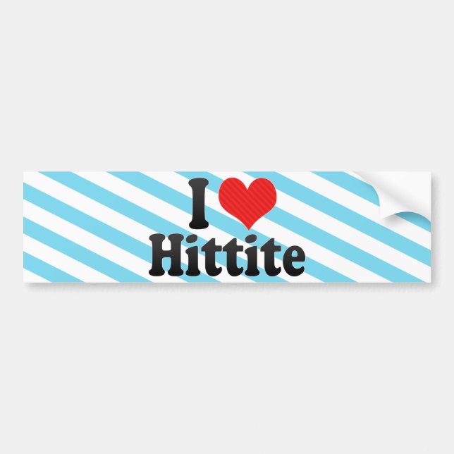 I Love Hittite Bumper Sticker (Front)