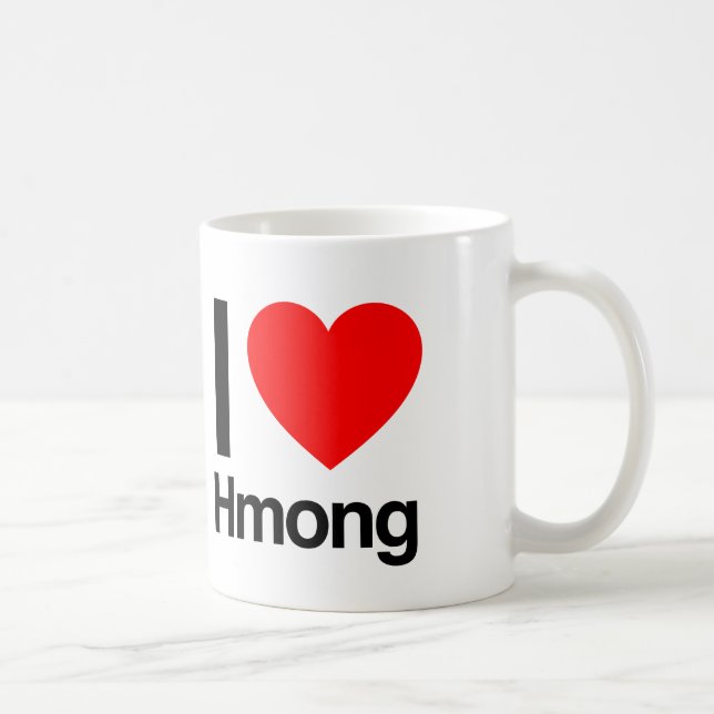 i love hmong coffee mug (Right)