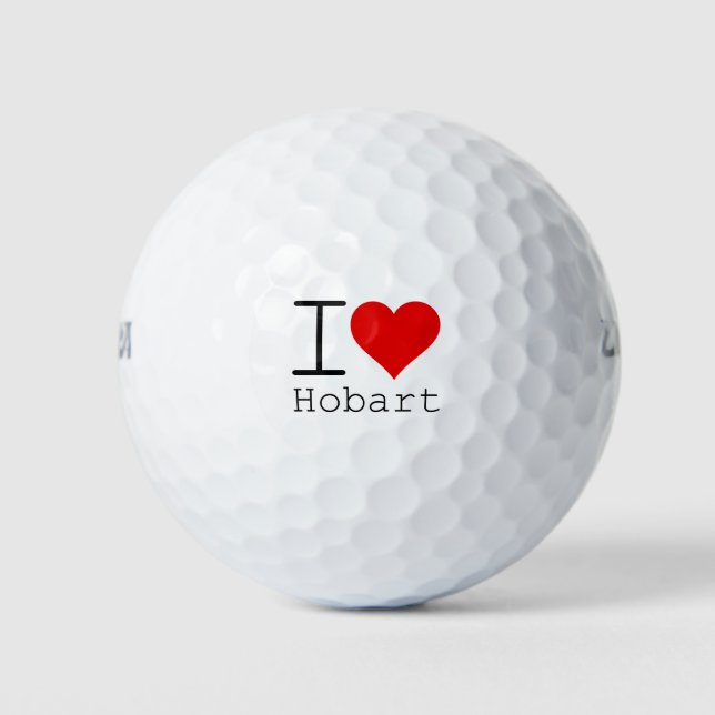 I love Hobart Golf Balls (Front)