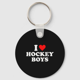 I Love Hockey Boys Key Ring