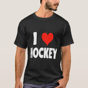 I Love Hockey - Heart Goalie Forward Hockey Mom Da T-Shirt