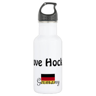 I Love Hockey-with German Flag 532 Ml Water Bottle