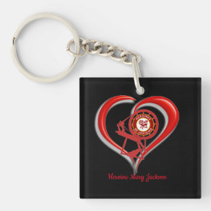 I Love HOJ Key Ring