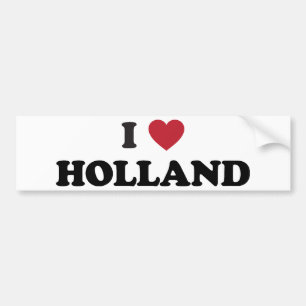 I Love Holland Bumper Sticker