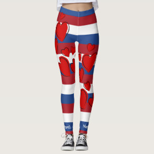 I Love Holland, Flag of the Netherlands Leggings