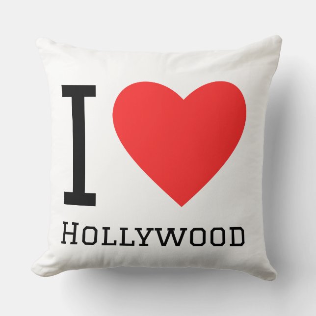 I love Hollywood  Cushion (Front)