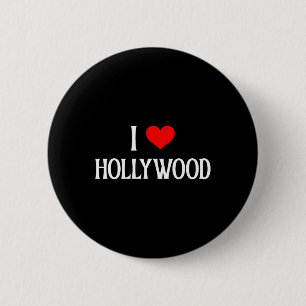 I Love Hollywood I Heart Hollywood Holiday Travel  6 Cm Round Badge