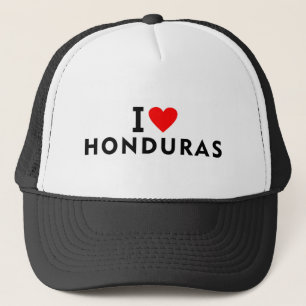 I love Honduras country like heart travel tourism Trucker Hat