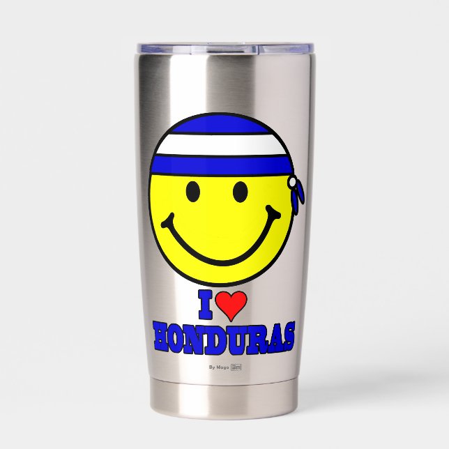 I LOVE HONDURAS  INSULATED TUMBLER (Front)