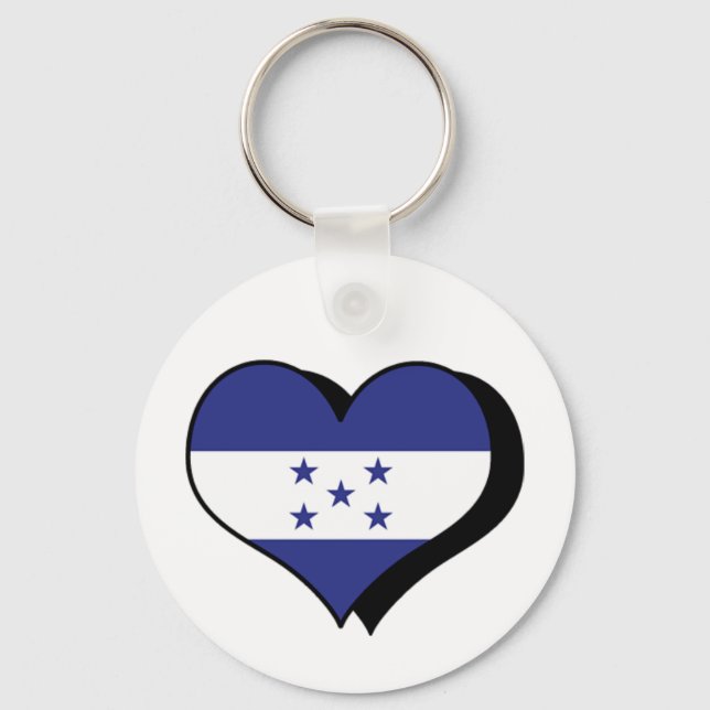 I Love Honduras Keychain (Front)