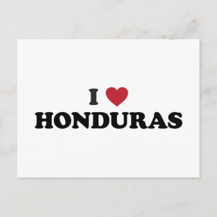 I Love Honduras Postcard