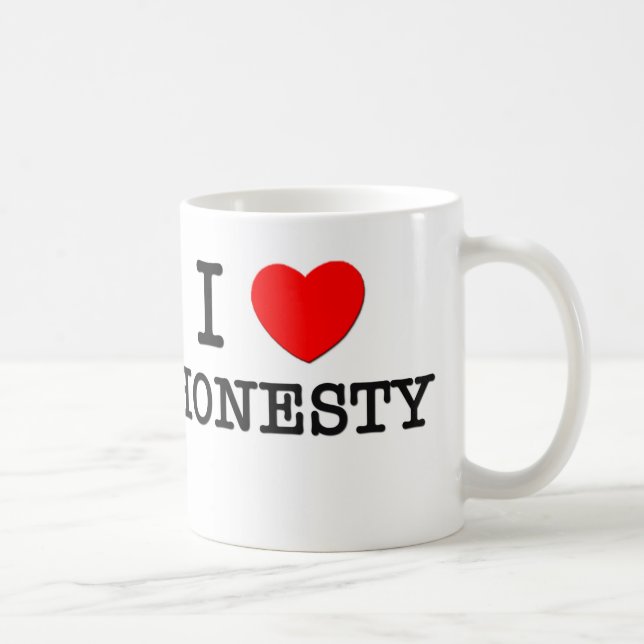 I Love Honesty Coffee Mug (Right)