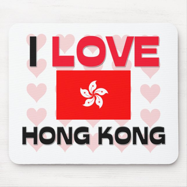 I Love Hong Kong Mouse Pad (Front)