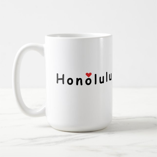I love Honolulu Coffee Mug (Left)