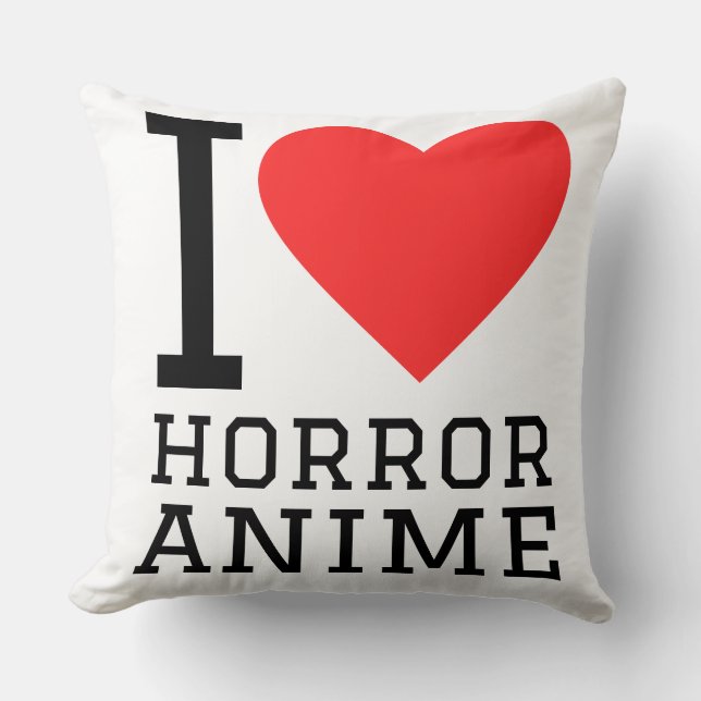 I love horror anime cushion (Front)
