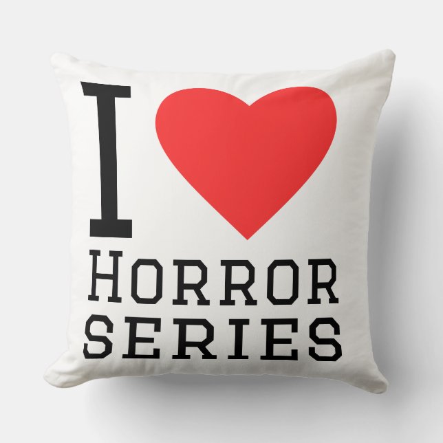 I love horror series  cushion (Front)