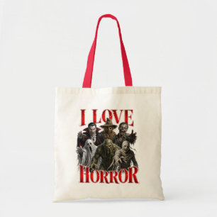 I Love Horror Tote Bag