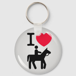 I love horseriding key ring