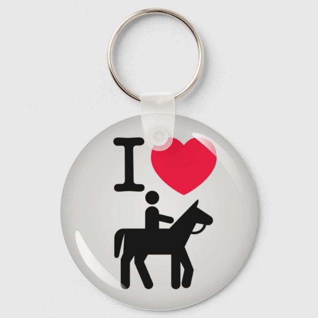 I love horseriding key ring (Front)