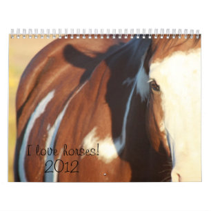 I love horses 2012 calendar