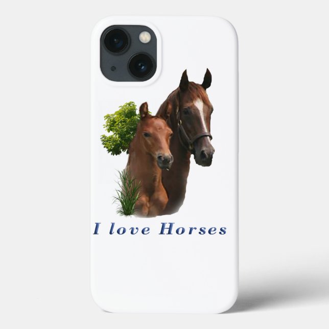 I love Horses Case-Mate iPhone Case (Back)