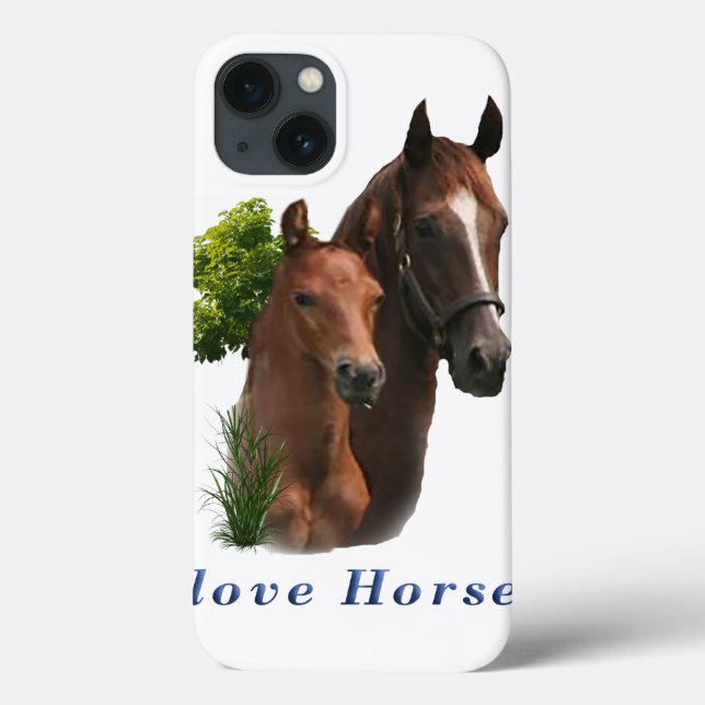 I love horses Case-Mate iPhone case (Back)