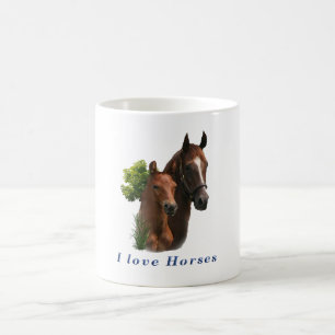 I love horses coffee mug