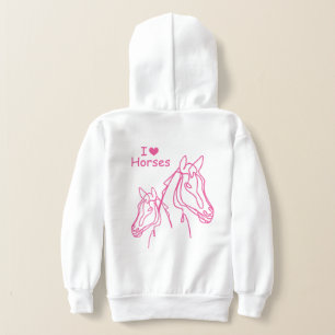 I love horses cute girl's clothing for kids
