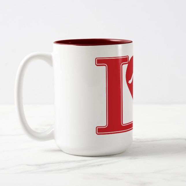 I love Horses, Love Horses Two-Tone Coffee Mug (Left)