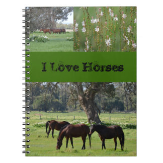 I love horses notebook