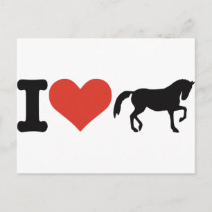 I love Horses Postcard
