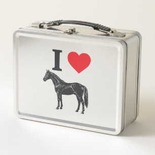 I Love Horses Vintage Engraving Shirt Design_1 Metal Lunch Box