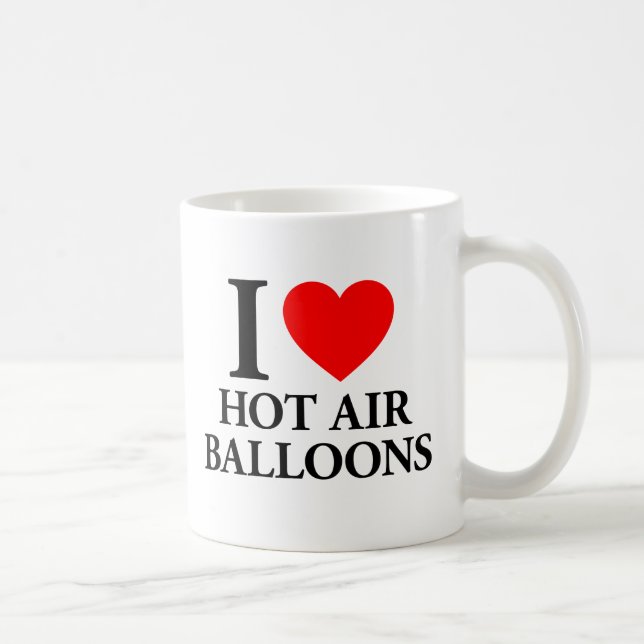 I Love Hot Air Balloons Coffee Mug (Right)