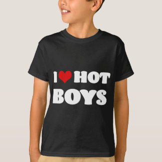 I Love Hot Boys  I Heart Hot Boys T-Shirt