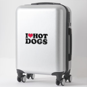 I Love Hot Dogs Sticker