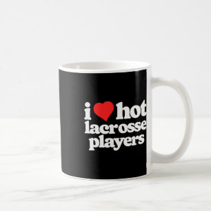I Love Hot Lacrosse Lax Players Funny 80s Vintage  Coffee Mug