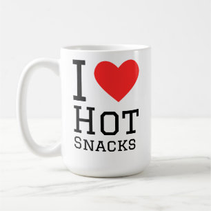 I love hot snacks coffee mug
