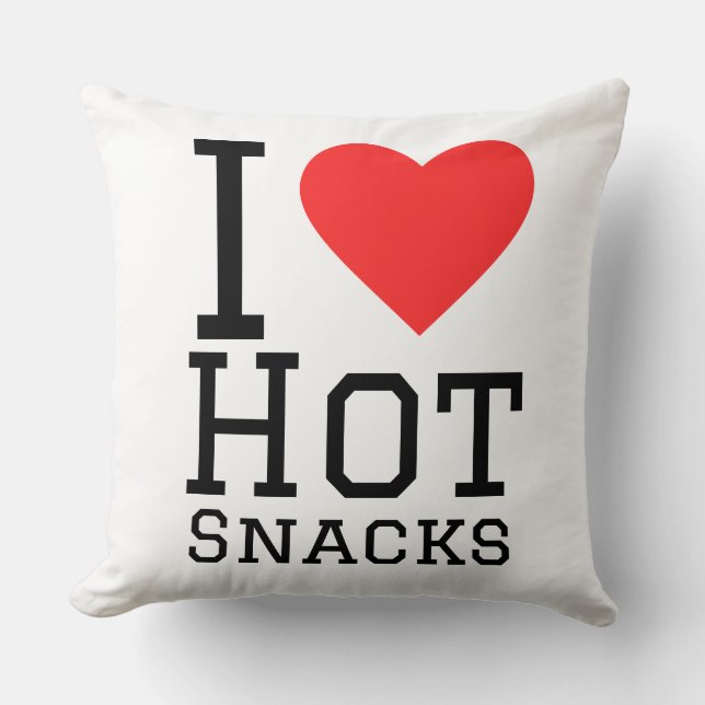 I love hot snacks cushion (Front)