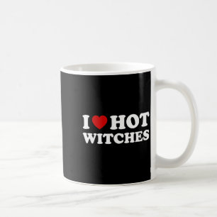 I Love Hot Witches Funny Halloween Costume Coffee Mug