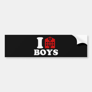 I Love Hotel Boys Bumper Sticker