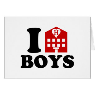 I Love Hotel Boys Card