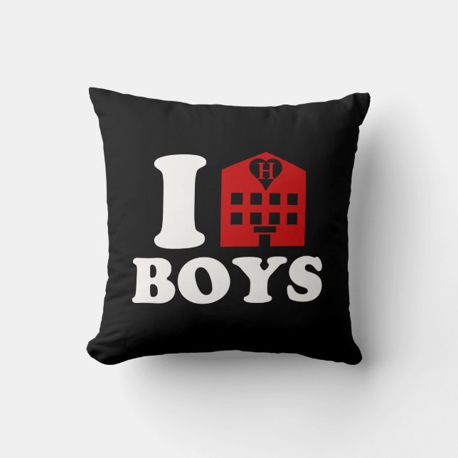 I Love Hotel Boys Cushion (Front)