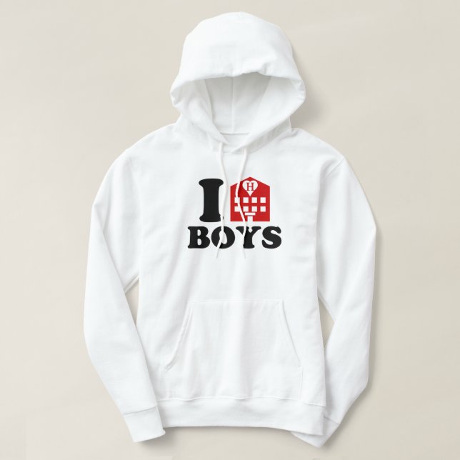 I Love Hotel Boys Hoodie (Design Front)