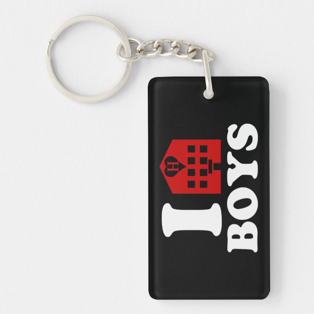 I Love Hotel Boys Key Ring (Front)