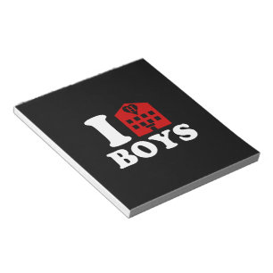 I Love Hotel Boys Notepad